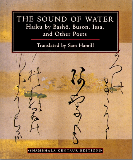 An image of the front cover of Sam Hamill's The Sound of Water.